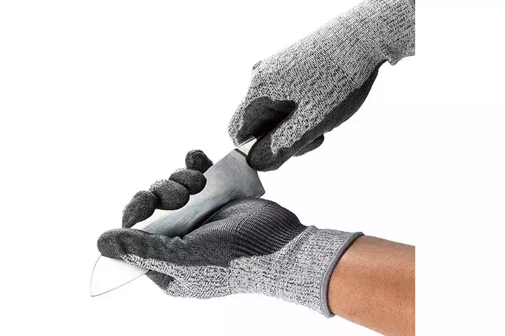 Vgo 2-Pairs Level 5 Cut Resistant Gloves