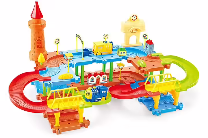 Webby Educational Kids Building Block Train Set
