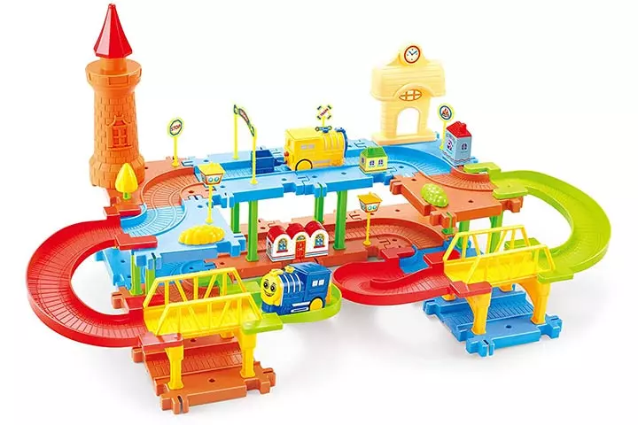  Webby Educational Kids Building Block Train Set