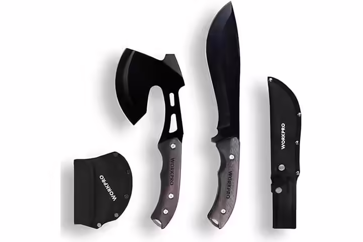 Workpro Axe and Fixed Blade Knife Combo Set