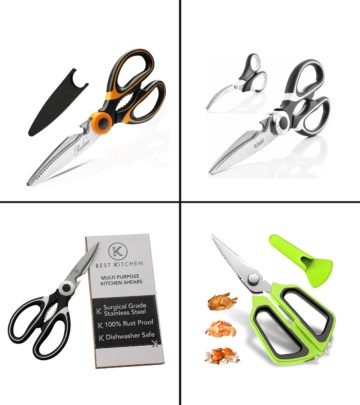 The versatile and sturdy poultry shears aid in cutting poultry without much effort. 