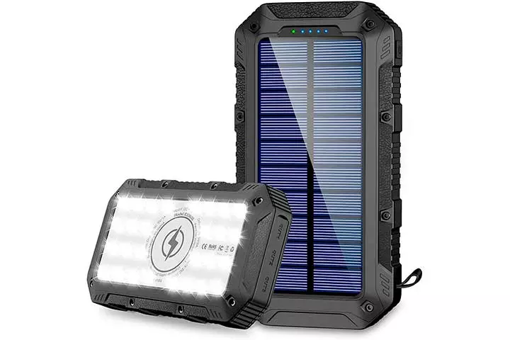 Grde Wireless Portable Solar Power Bank