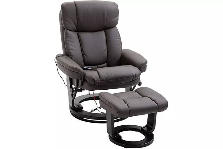 HOMCOM Recliner With Footrest 