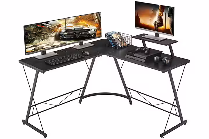 IRONSTONE L-Shaped Home Office Desk