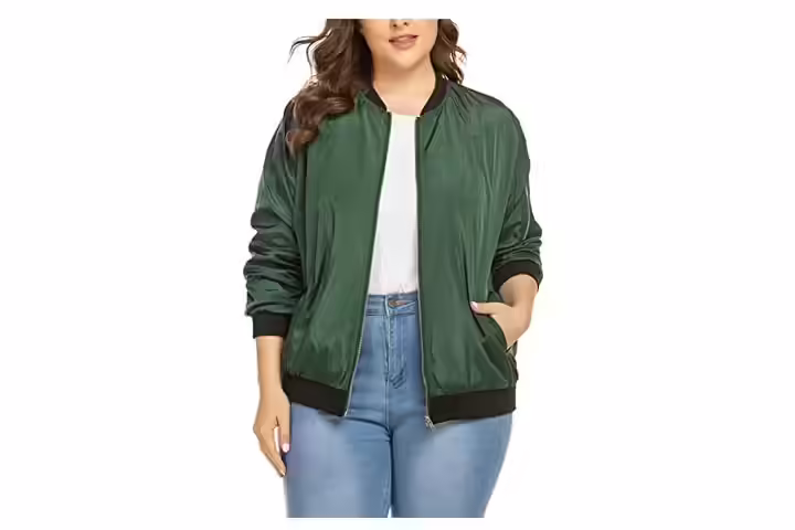 InVoland Plus Size Bomber Jacket for Women.jpg