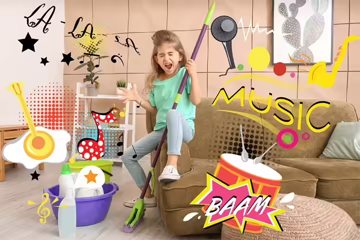 Musical cleaning games for girls and boys Musical cleaning games for girls and boys