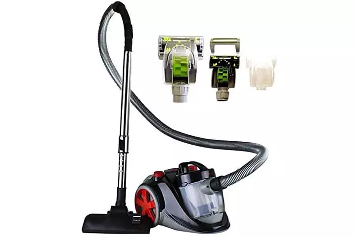 Ovente Electric Bagless Canister Vacuum Cleaner