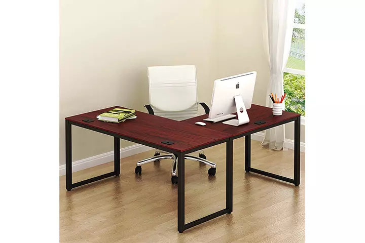 SHW L-Shaped Home Office Desk