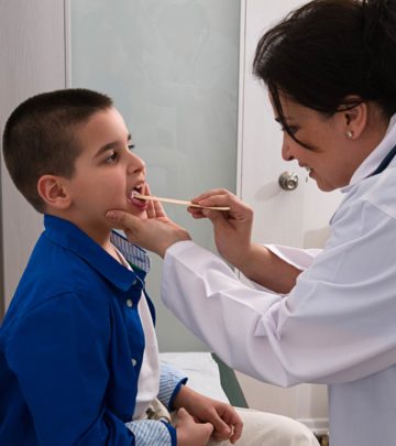 If your child complains of a stiff neck and sore throat, get them checked for tonsilitis.