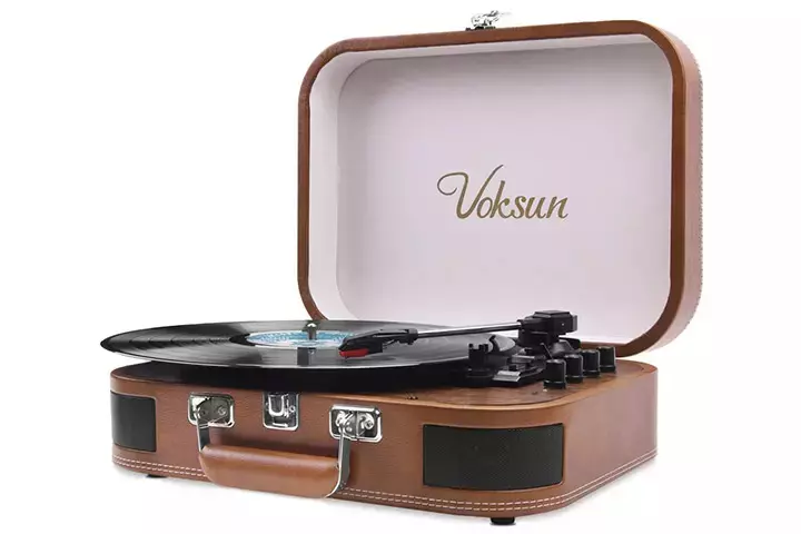 Voksun Record Player Bluetooth Turntable