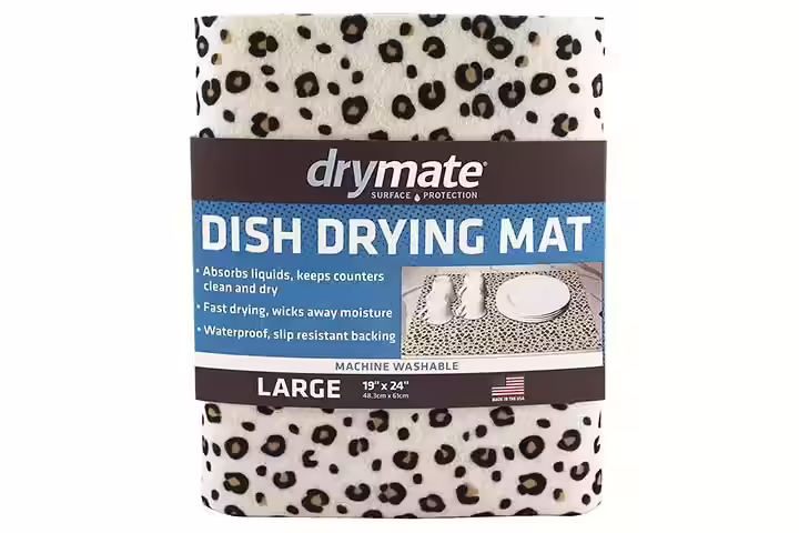 drymate Dish Drying Mat - Leopard