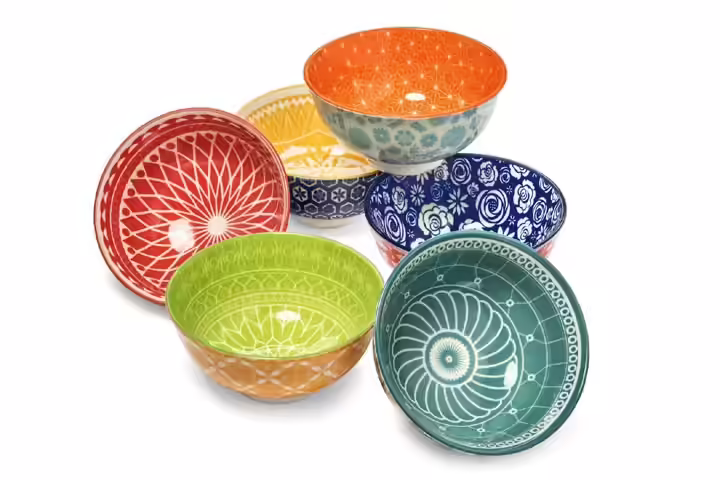 Annovero Porcelain Dessert Bowls