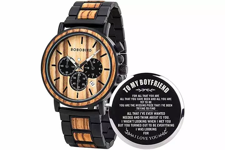 BOBO BIRD Men’s Personalized Engraved Wooden Watches