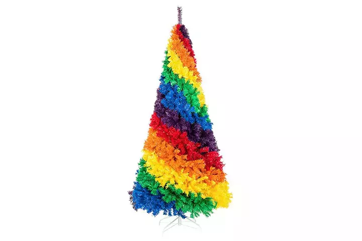 Best Choice Artificial Colorful Rainbow Full Fir Christmas Tree