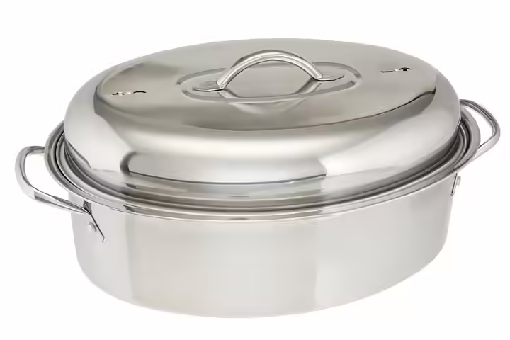Cook Pro All-in-1 Stainless High Dome Roaster and Fish Poacher