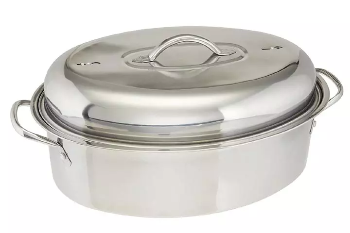 Cook Pro All-in-1 Stainless High Dome Roaster and Fish Poacher