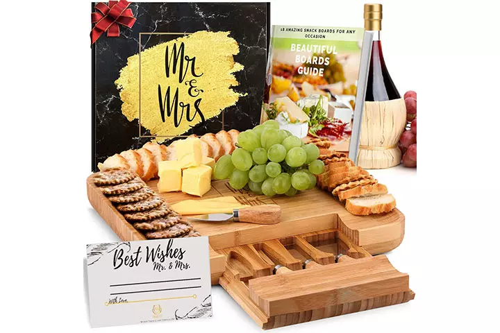 Deluxy Mr. And Mrs. Cheese Board