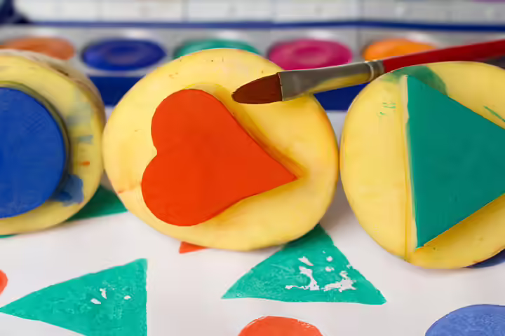 Leaf potato stamping fall crafts for kids Leaf potato stamping fall crafts for kids