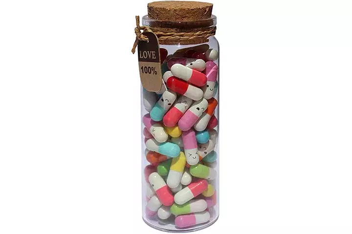 INFMETRY Message In A Bottle Capsule Letters