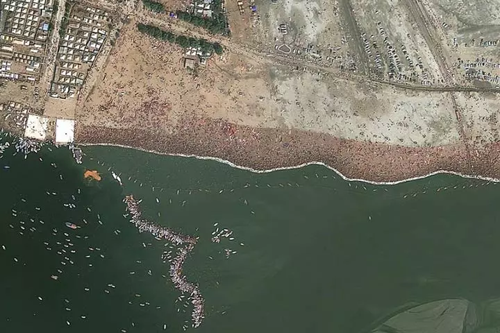 Kumbh Mela Is Visible From Space