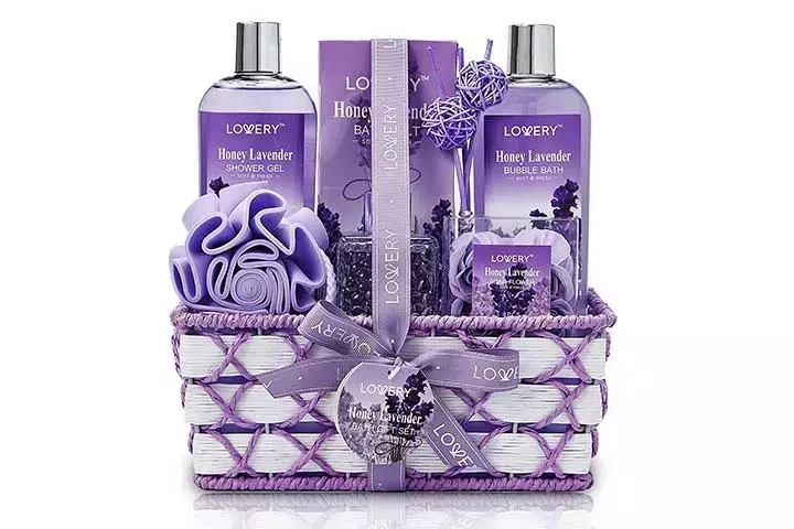 Lovery Honey Lavender Bath And Spa Set