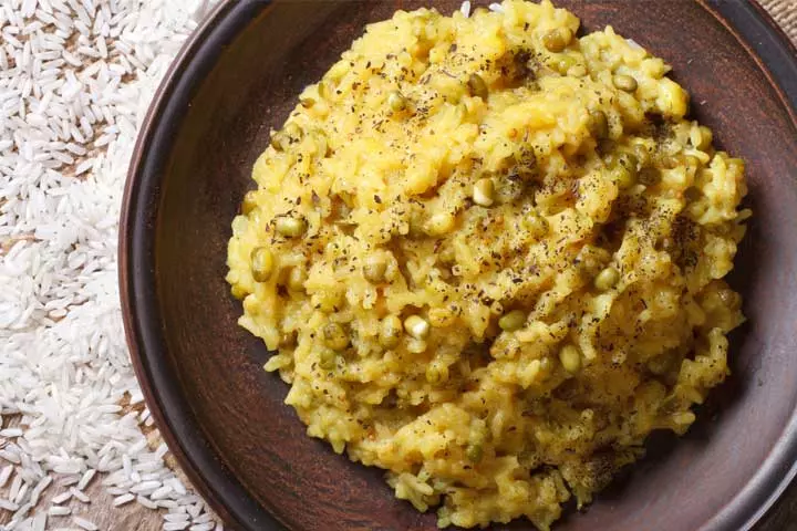 Moong dal and rice khichdi