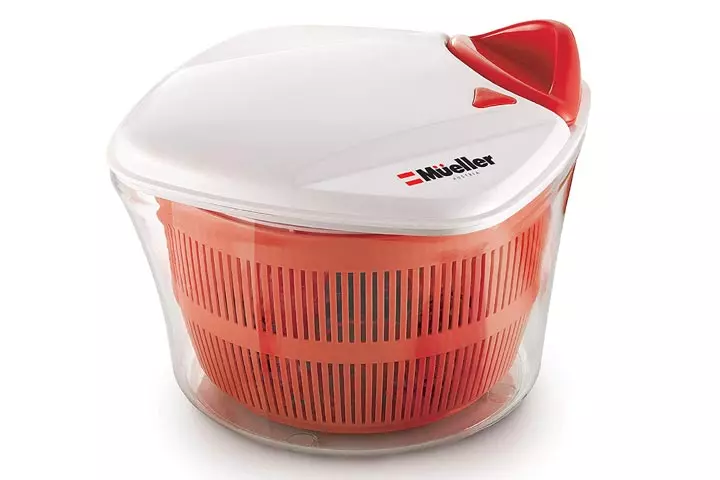 Mueller Salad Spinner Vegetable Washer with Bowl, Large