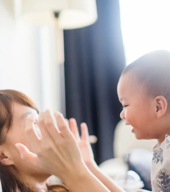 Indulge in games like peek-a-boo and help babies learn object permanence.