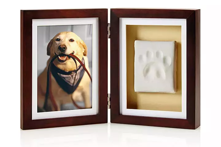 Pearhead Dog Or Cat Paw Print Keepsake Photo Frame