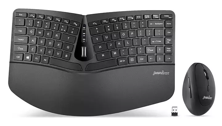 Perixx Periduo-606 Wireless Mini Ergonomic Keyboard