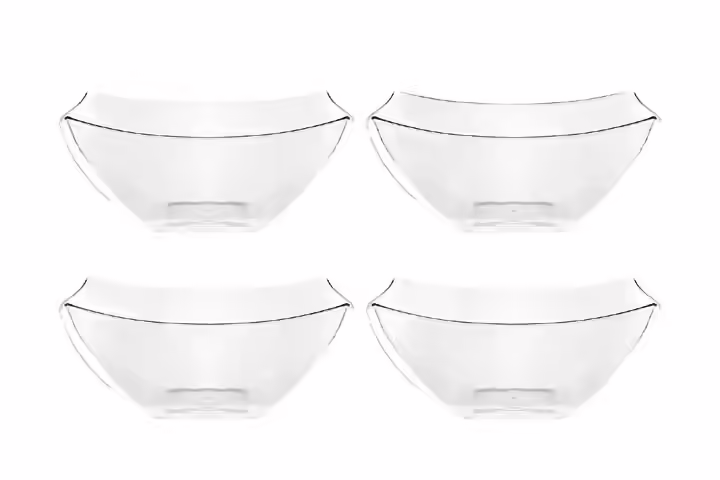 Plasticpro Disposable Square Serving Bowls
