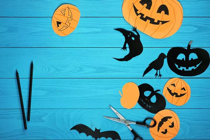 Pumpkin cutouts for windows fall crafts for kids