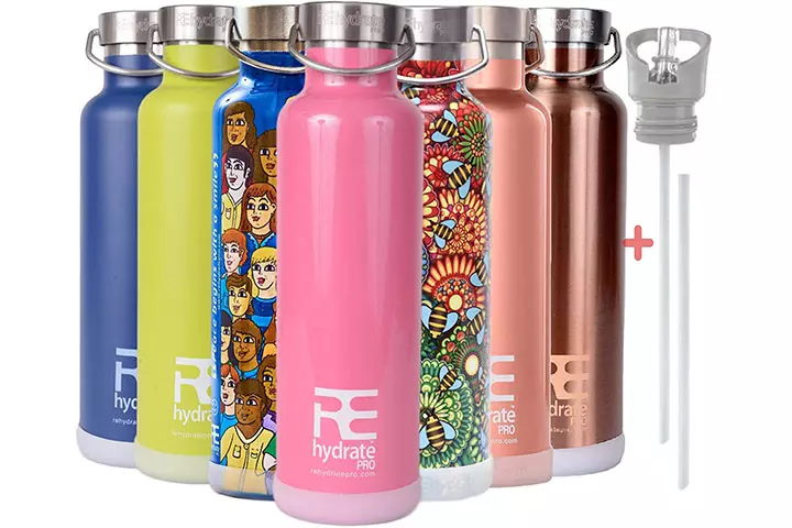 Rehydrate Pro Stainless Steel Water Bottle Flask