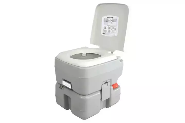 SereneLife Outdoor Portable Toilet with Carry Bag