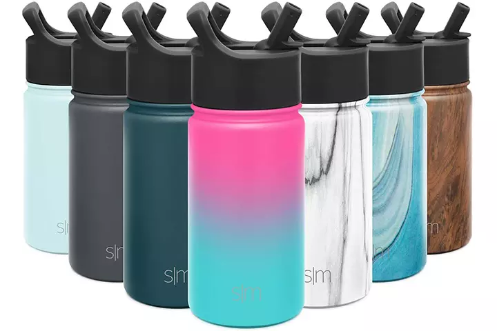 Simple Modern Insulated Water Bottle With Straw Lid