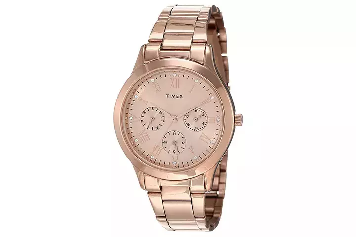 Timex Analog Gold Dial Women's Watch