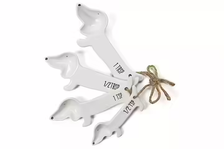 Tri-Coastal Design Ceramic Dog Measuring Spoons