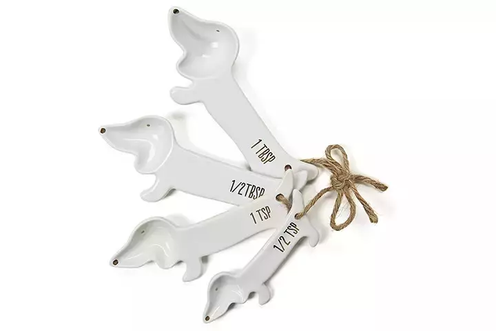 Tri-Coastal Design Ceramic Dog Measuring Spoons