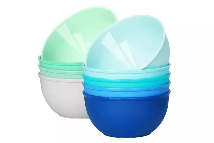 Youngever Kids Plastic Bowls