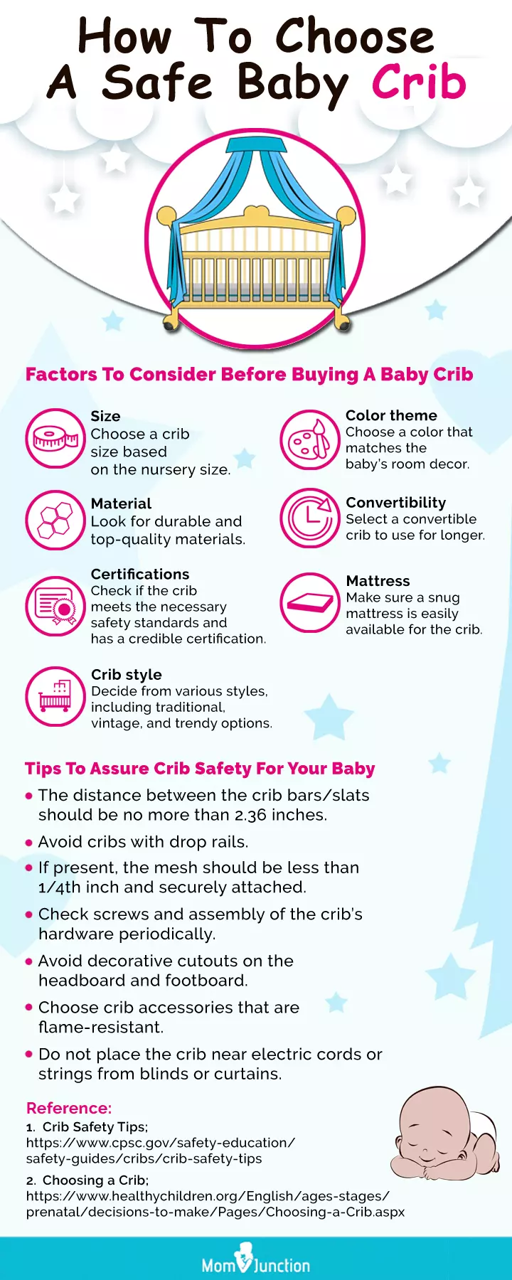 bassinet vs crib what's the difference and which one to choose [infographic]