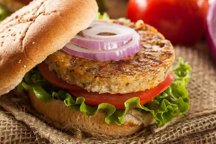 Kid-friendly vegan bean and tofu burger recipe