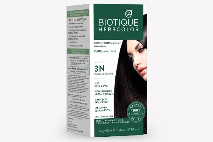 Biotique Bio Herbcolor 3N Darkest Brown