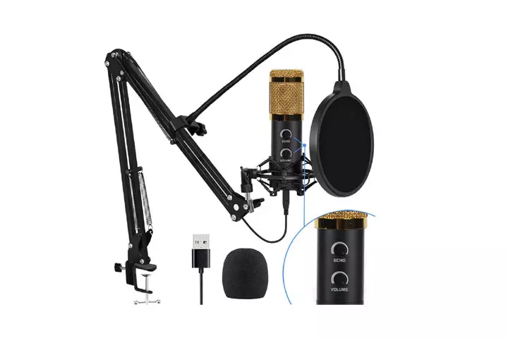 Bonke USB Condenser Professional Microphone