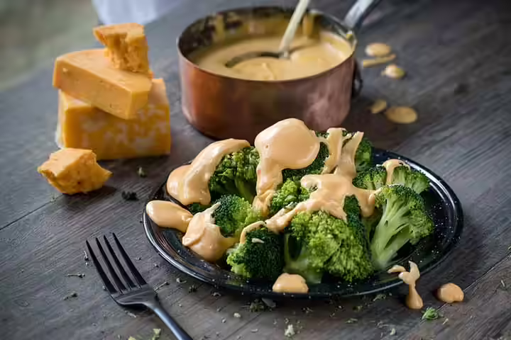 Kid-friendly broccoli with vegan cheese recipe Kid-friendly broccoli with vegan cheese recipe