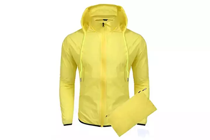 Coofandy Unisex Packable Rain Jacket