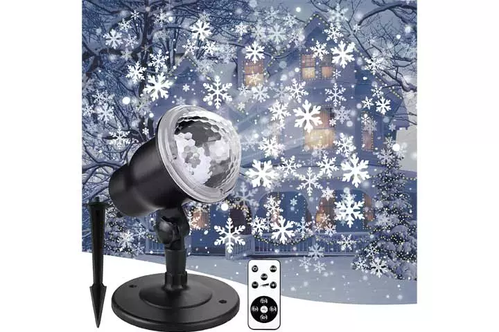 Double Gift Christmas Snowflake Projector Lights