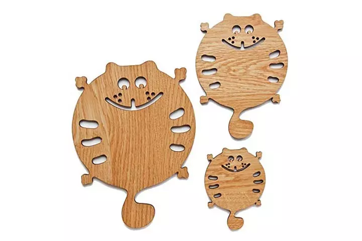 EcosallCat Wooden Trivets