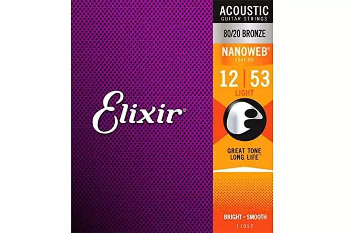 Elixir Bronze Acoustic Guitar Strings - Light