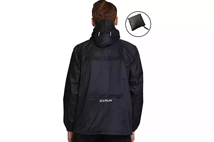 Ezrun Men’s Waterproof Hooded Rain Jacket