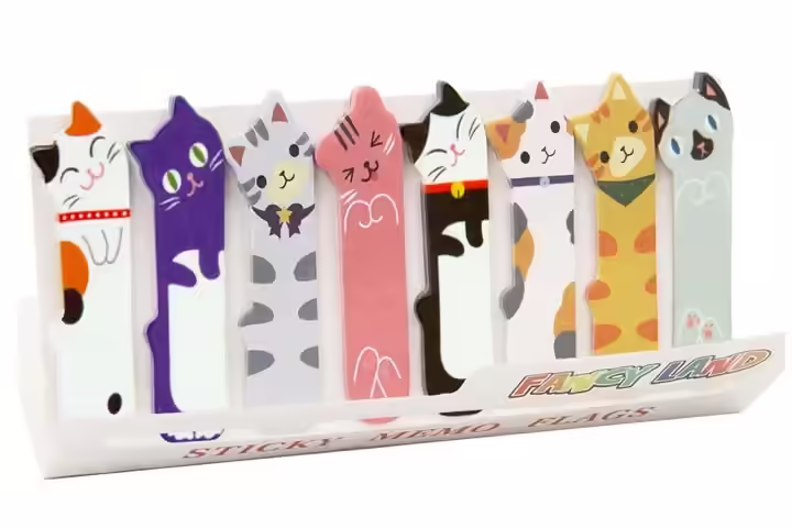 Fancy Land 360 Cute Cat Sticky Notes